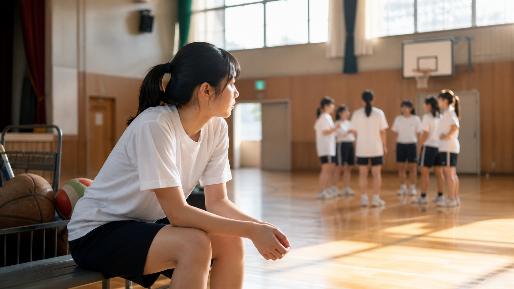 部活でぼっちになり悩む生徒