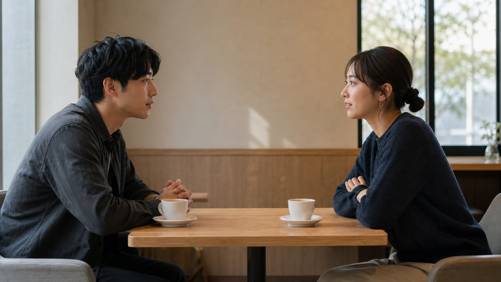 SNSではなく対話で気持ちを確かめる元恋人同士