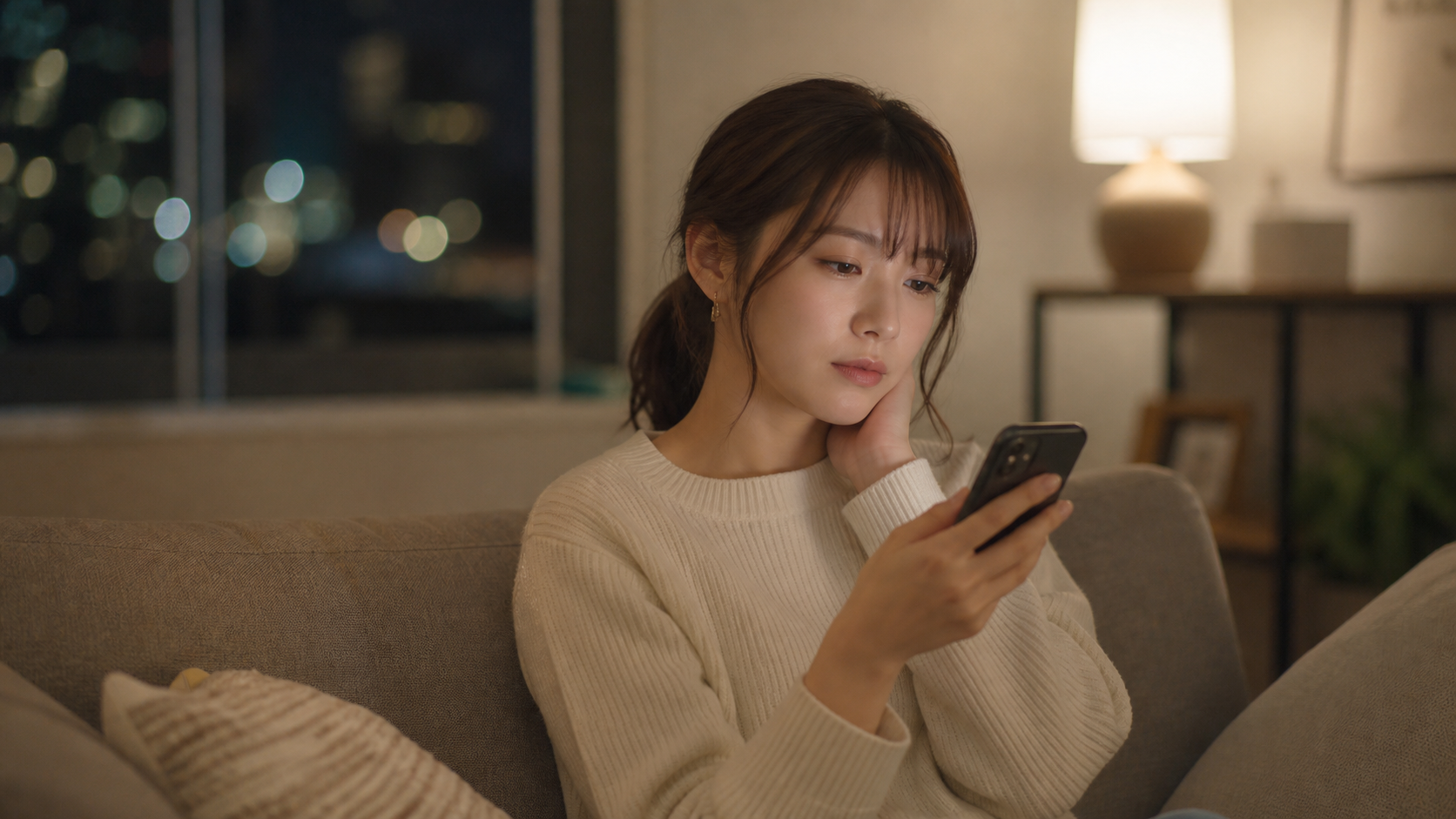 元彼のリア充アピールをSNSで見て考え込む女性
