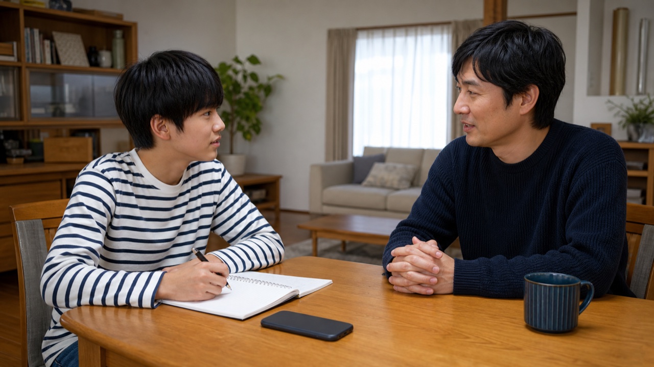 学校へ行きたくない気持ちを親に短く伝える高校生