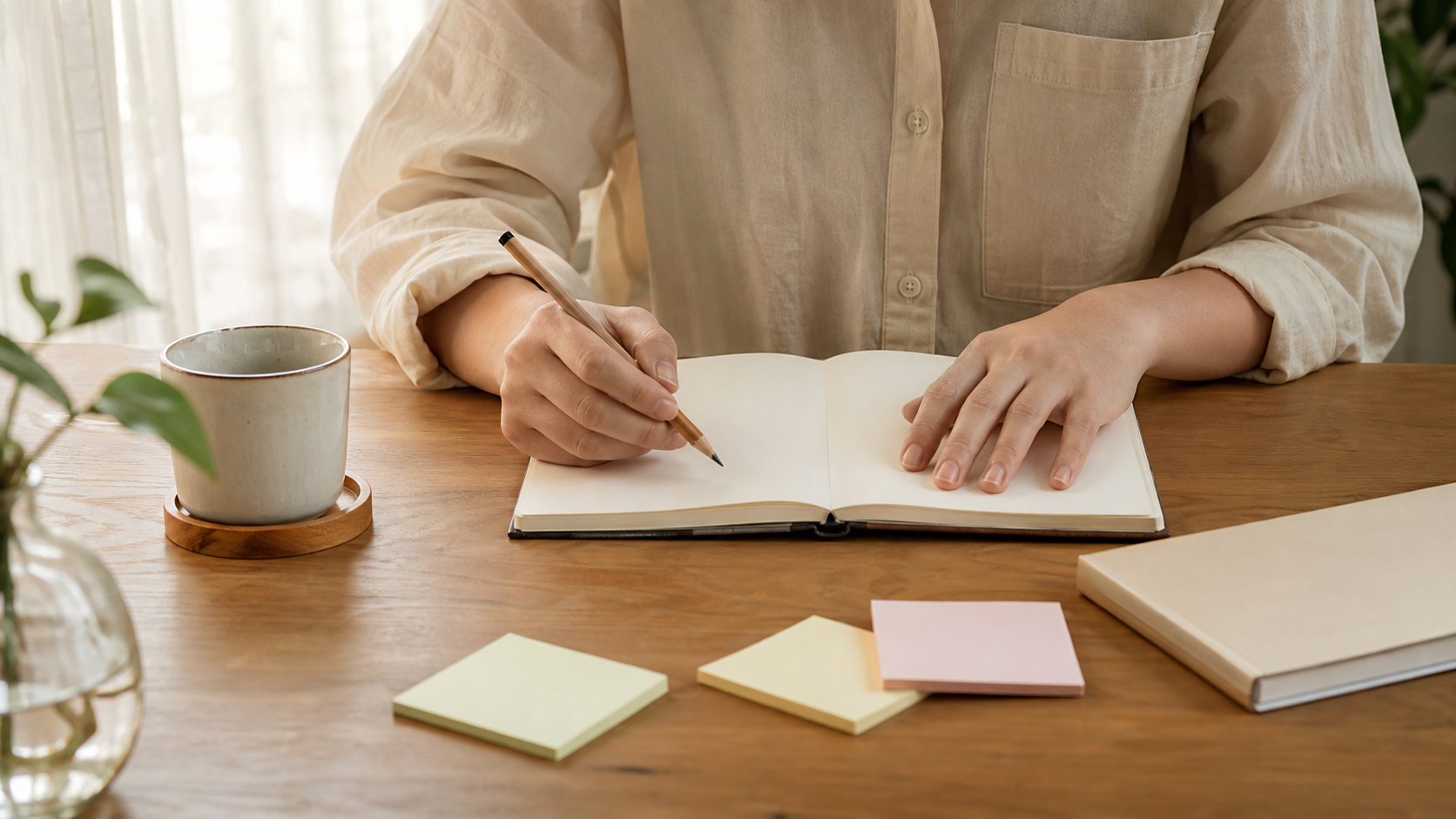 別れさせたい衝動を紙に書き出して安全に整理する場面