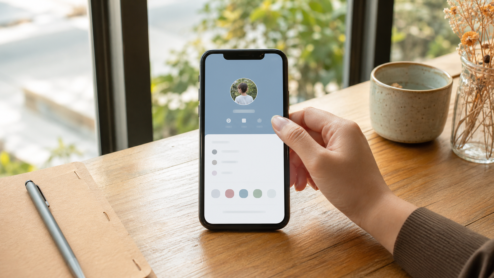 リア充LINEを自然に整えるプロフィール画面のイメージ