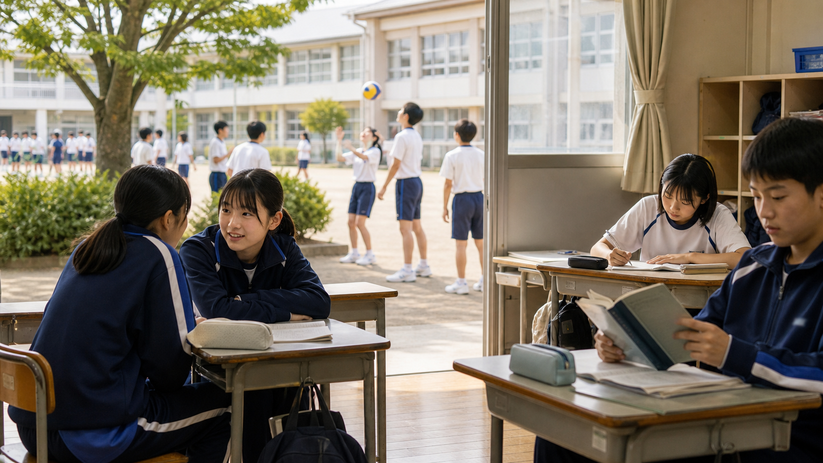 友達や部活、勉強や趣味を楽しむ中学生の充実した放課後