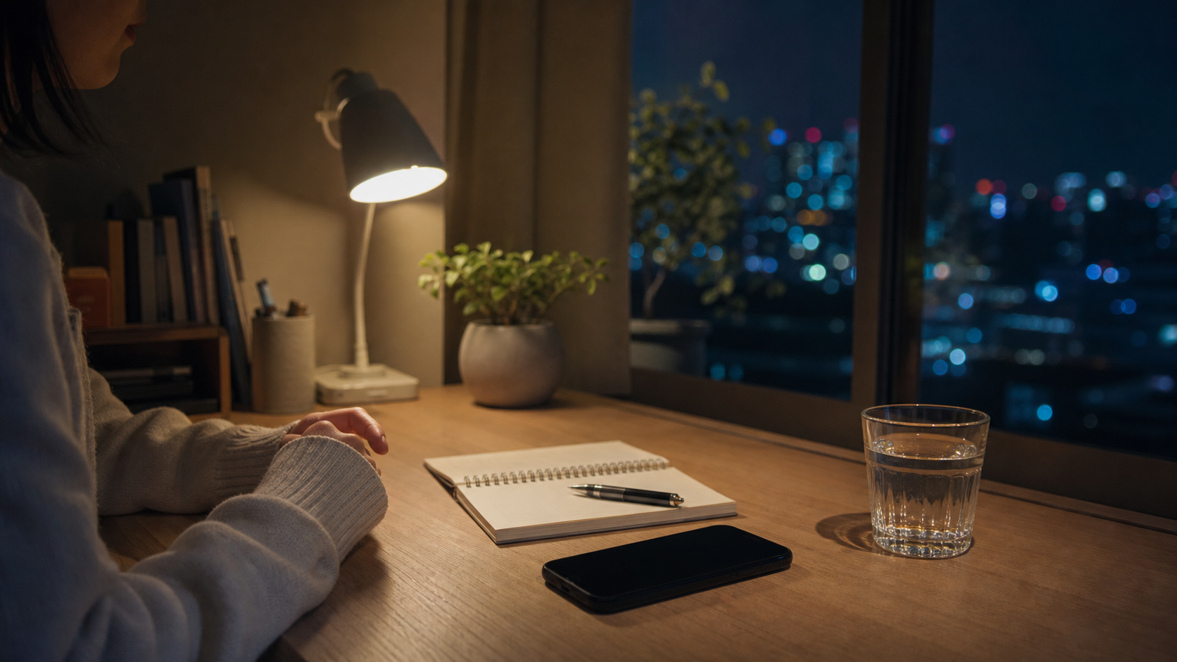 リア充が憎い気持ちを落ち着かせる夜のノートとスマホ