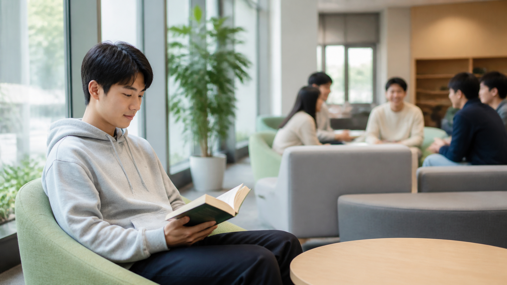 リア充がうざい場面で対立せず静かな席へ移って距離を取る人
