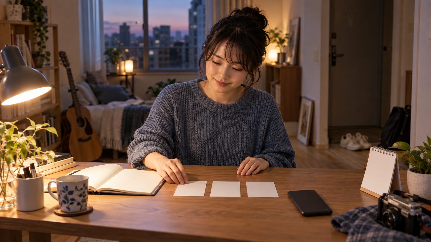 リア充の基準を他人と比べず自分の生活に当てはめて考える様子
