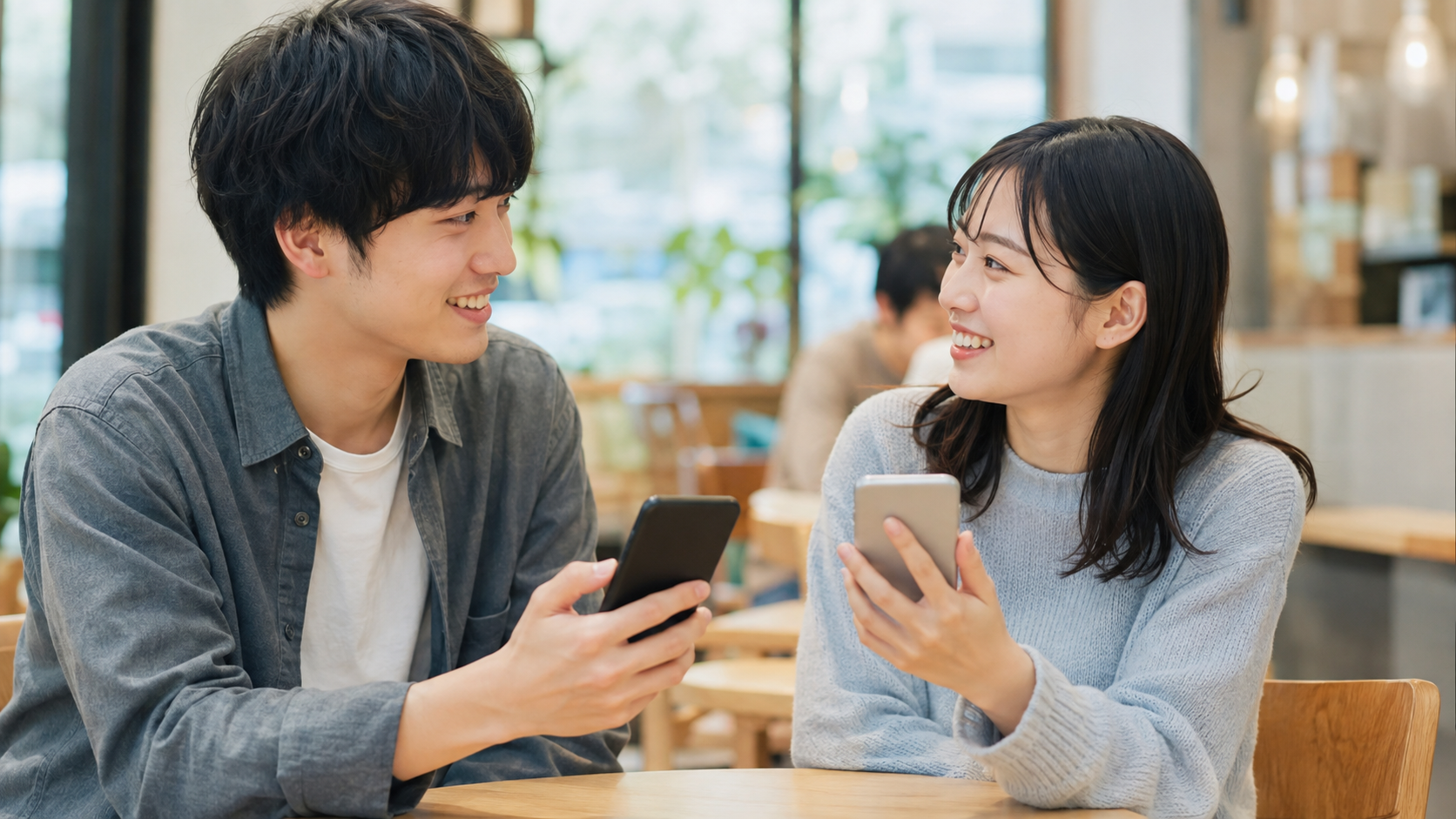 インスタのフォロワー数を気にせず自然にアカウント交換する二人
