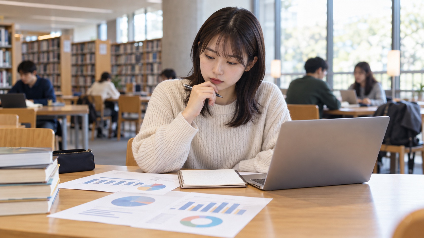 大学生の非リア充割合に関する複数の調査を比較する学生