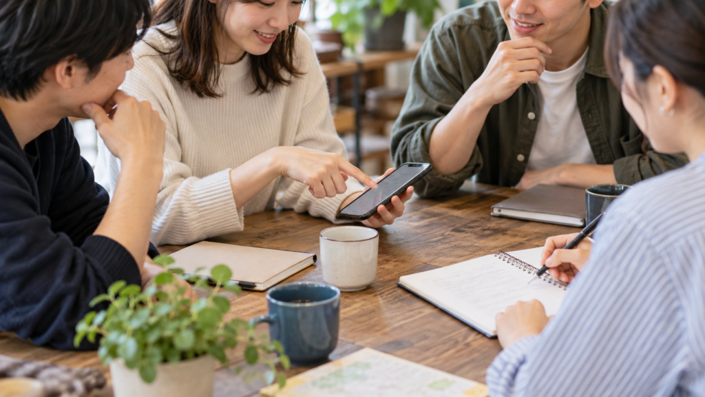 オフ会の日時と人数など募集条件を整理する手元