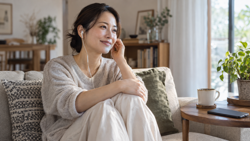 別の街にいる友達と短く話す穏やかな時間