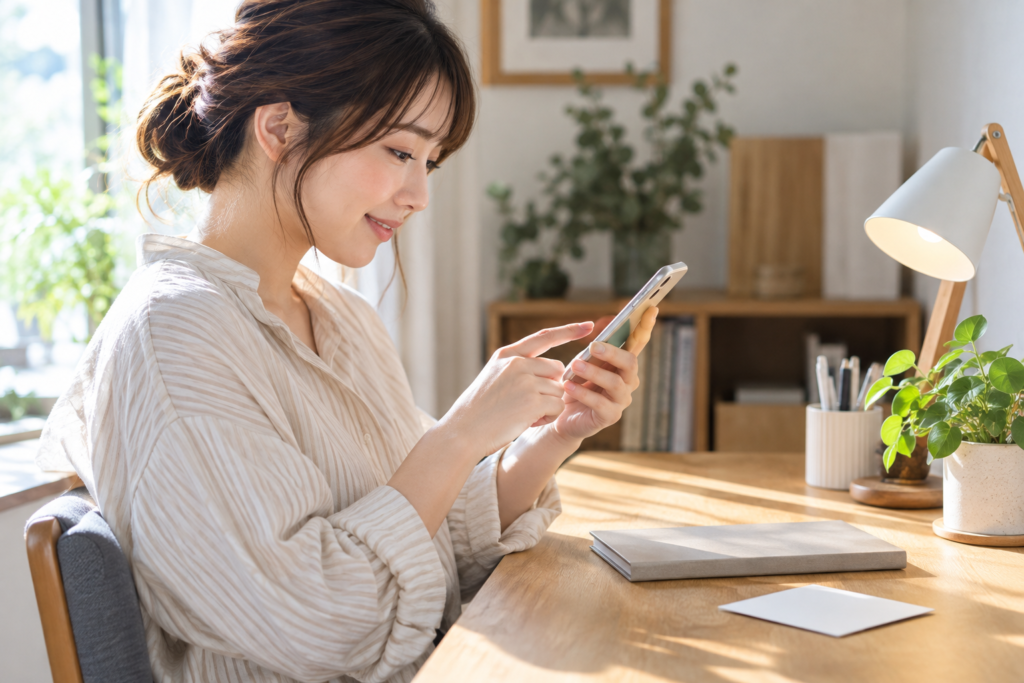 分配前に公演の案内と条件を落ち着いて確認する人のイメージ